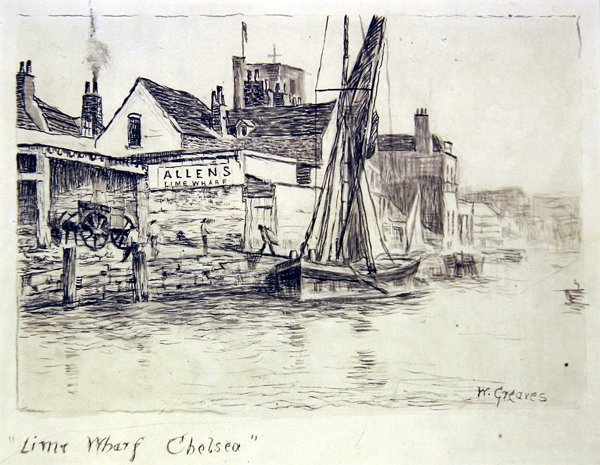 Kireç İskelesi, Chelsea by Walter Greaves