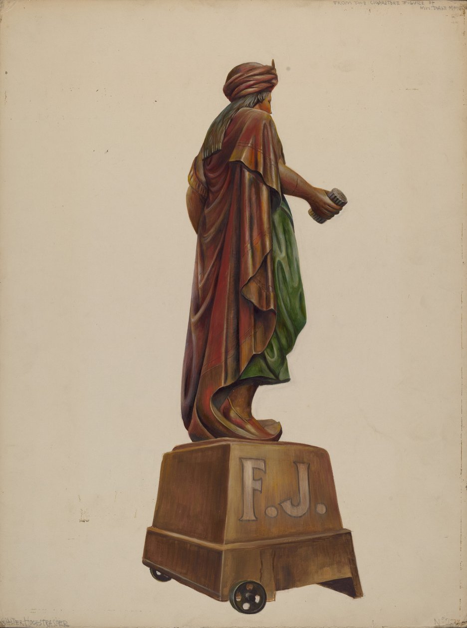 Puro Dükkanı Figürü, c. 1937. by Walter Hochstrasser