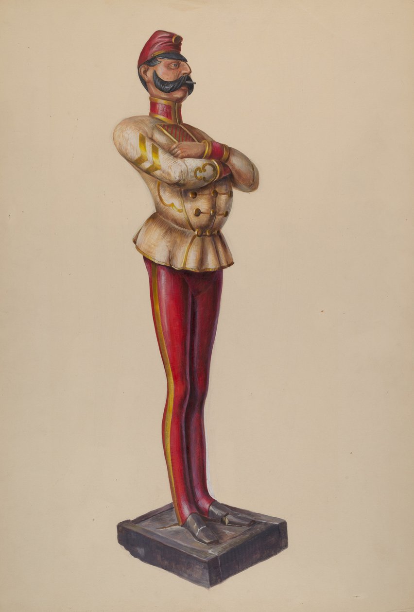 Puro Dükkanı Figürü, c. 1937. by Walter Hochstrasser