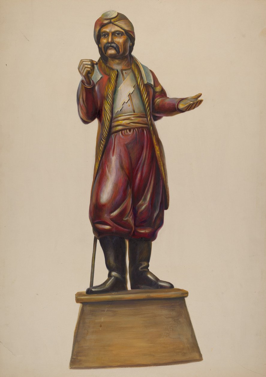 Puro Dükkanı Figürü, c. 1937. by Walter Hochstrasser