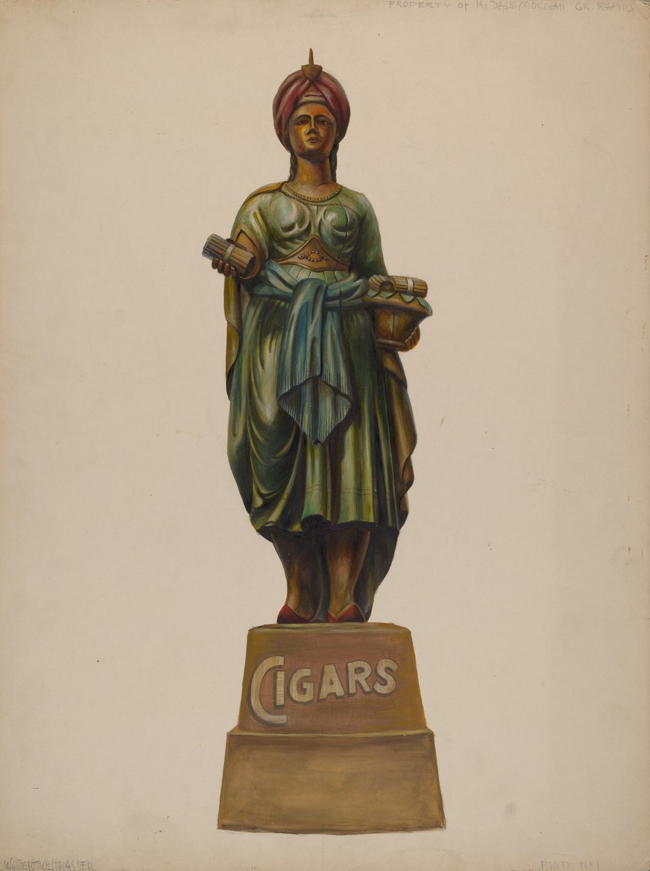 Puro Dükkanı Figürü, c. 1937. by Walter Hochstrasser