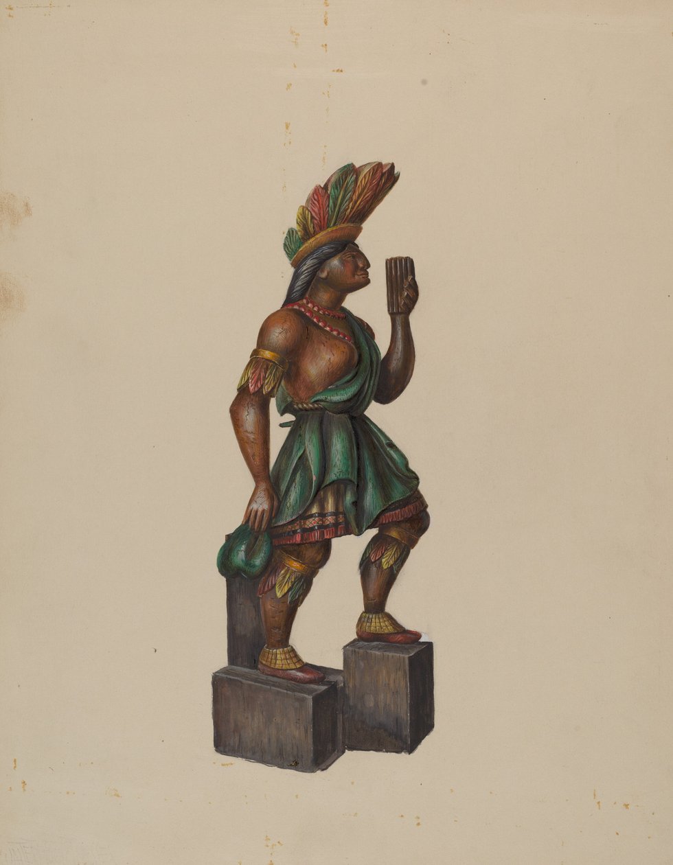 Puro Mağazası Indian, c. 1936. by Walter Hochstrasser