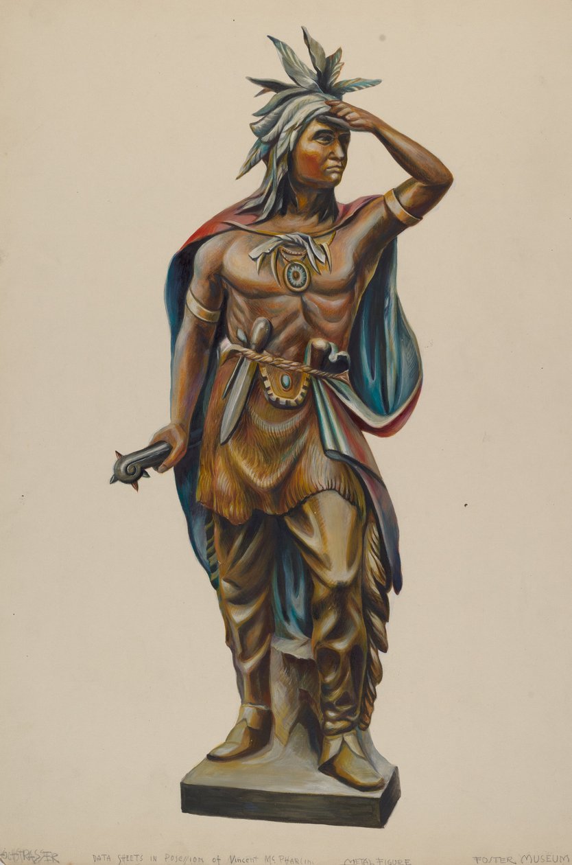 Puro Mağazası Indian, c. 1938. by Walter Hochstrasser