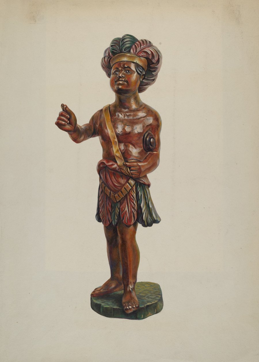 Puro Mağazası Indian, c. 1940. by Walter Hochstrasser
