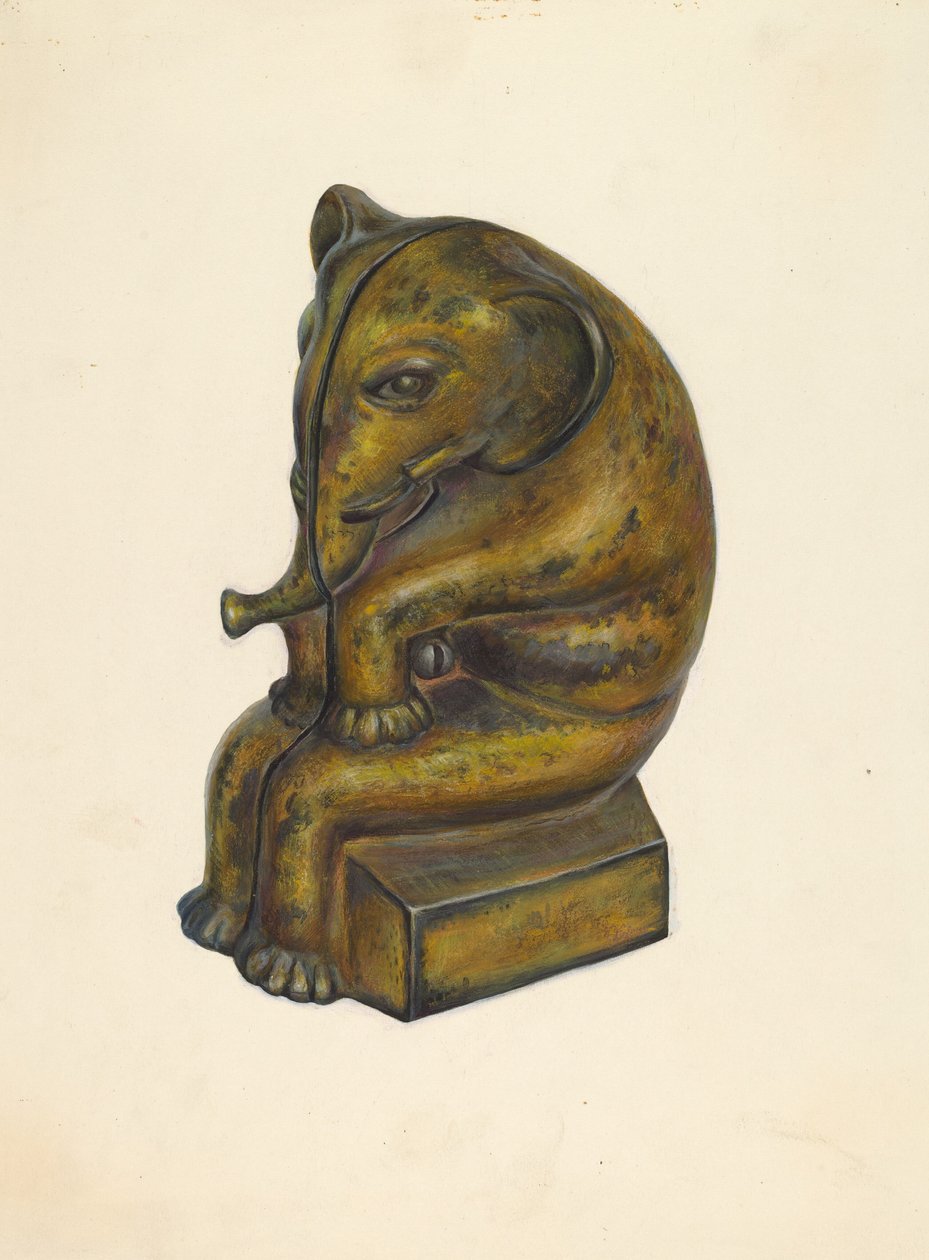 Oyuncak Bankası: Fil, c. 1939. by Walter Hochstrasser