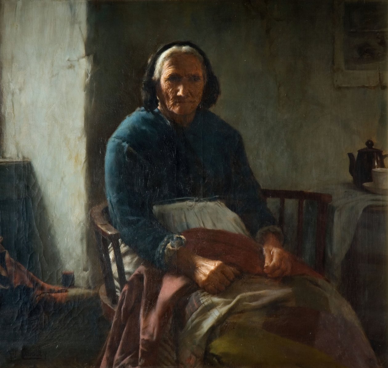 Yaşlı Bir Cornish Kadın, 1882-1900. by Walter Langley