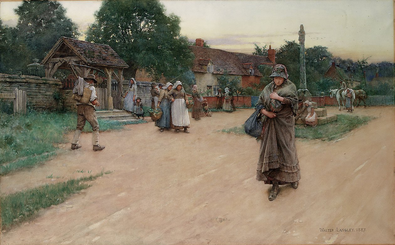 ihanete uğradı, 1887 by Walter Langley