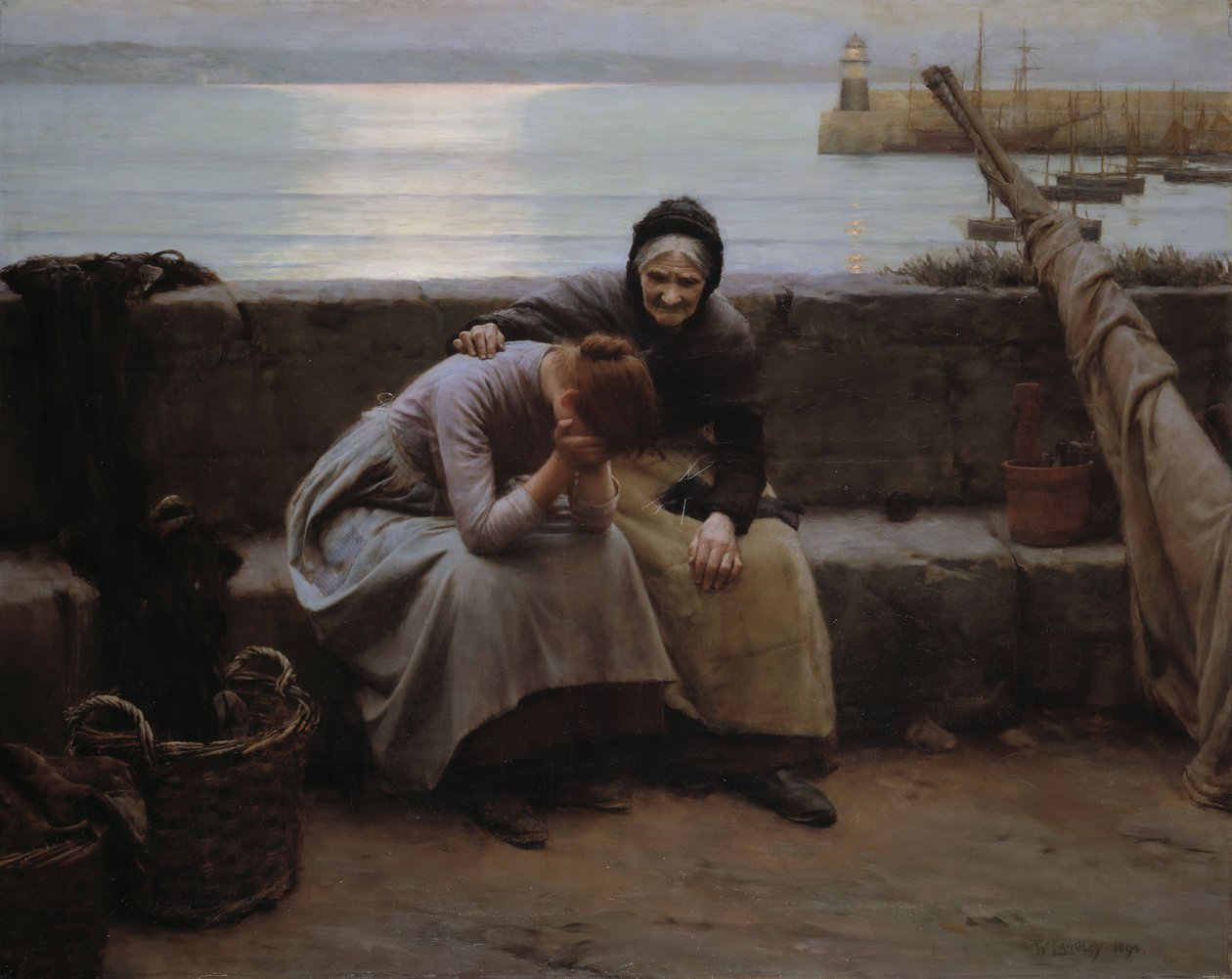 Sabah Asla Akşama Giyilmez Ama Bazı Kalpler Kırıldı, 1894. by Walter Langley