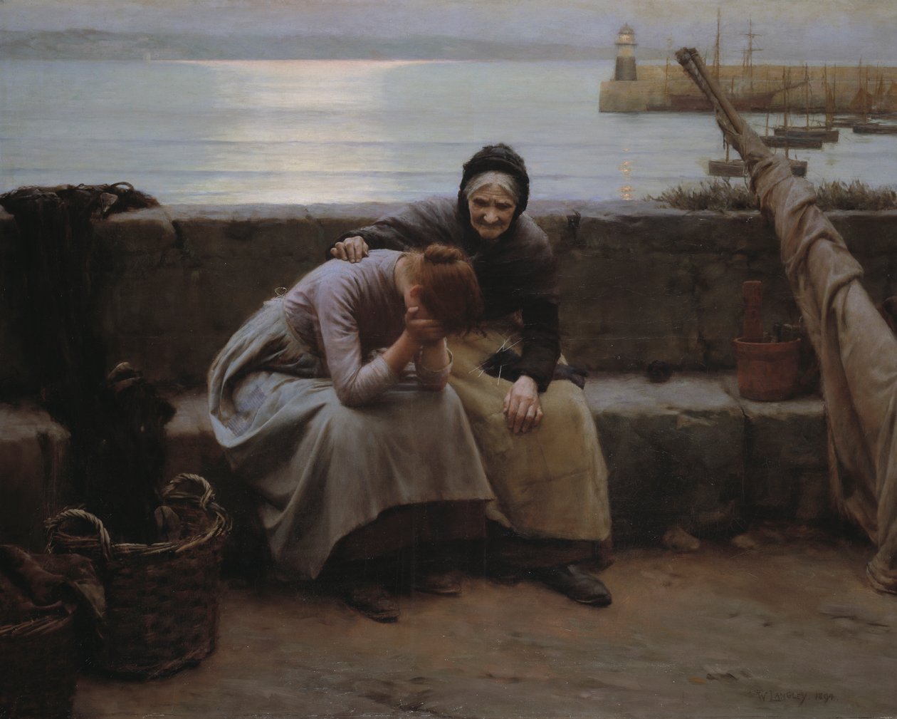 "Asla Sabah Akşam Giymedi Ama Bazı Kalpler Kırıldı" by Walter Langley
