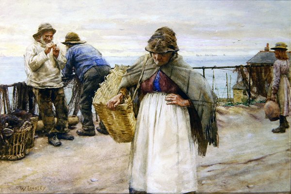 Newlyn Ana Caddesi by Walter Langley