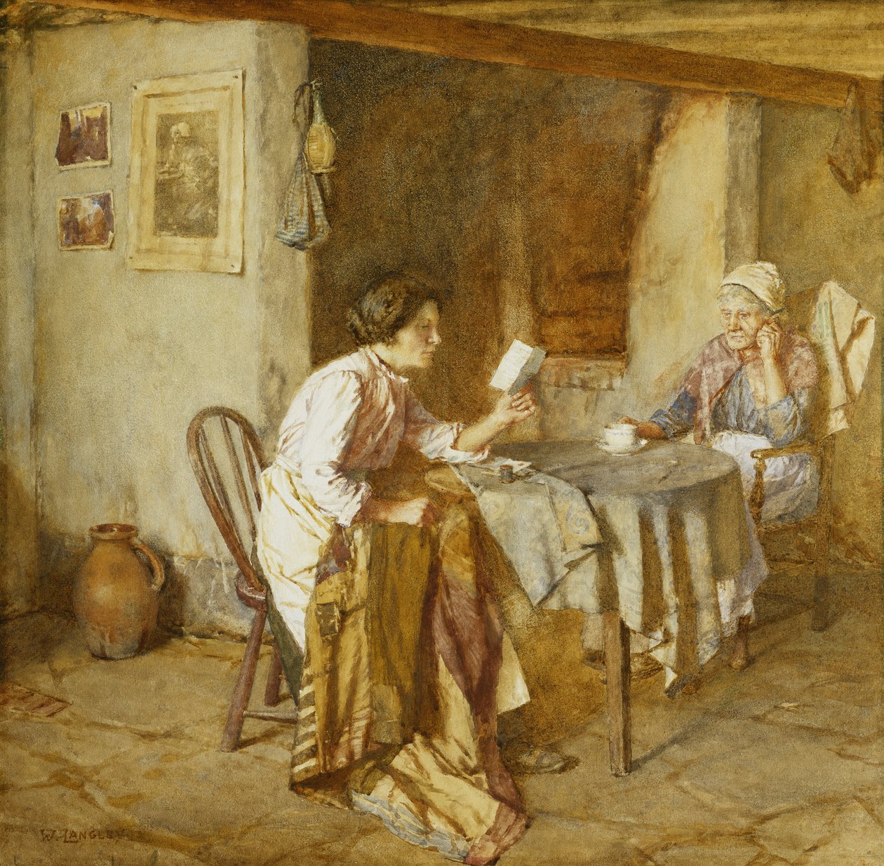 Mektup, by Walter Langley