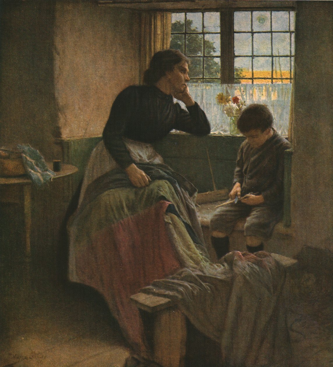Ölü Bir Günün Hassas Lütfu, 19. yüzyılın sonları, 1930 doları. by Walter Langley