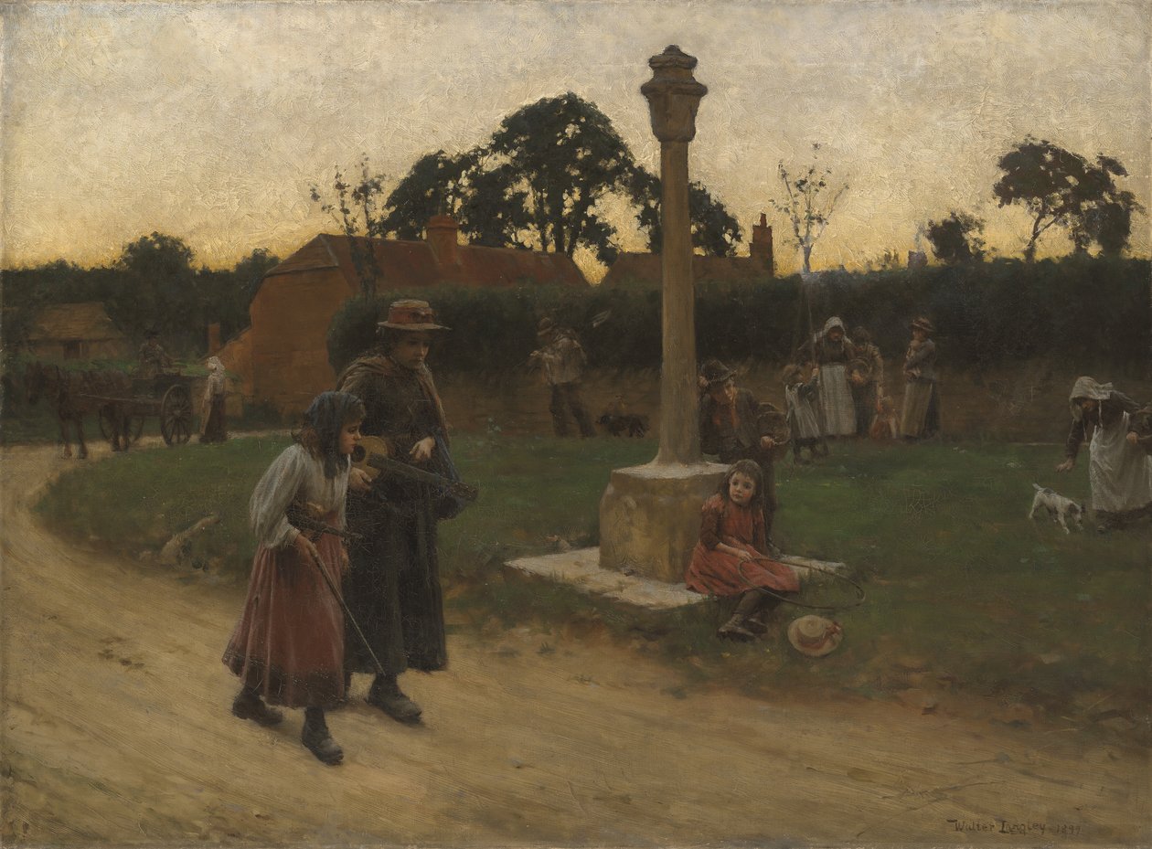 gezgin müzisyenler by Walter Langley