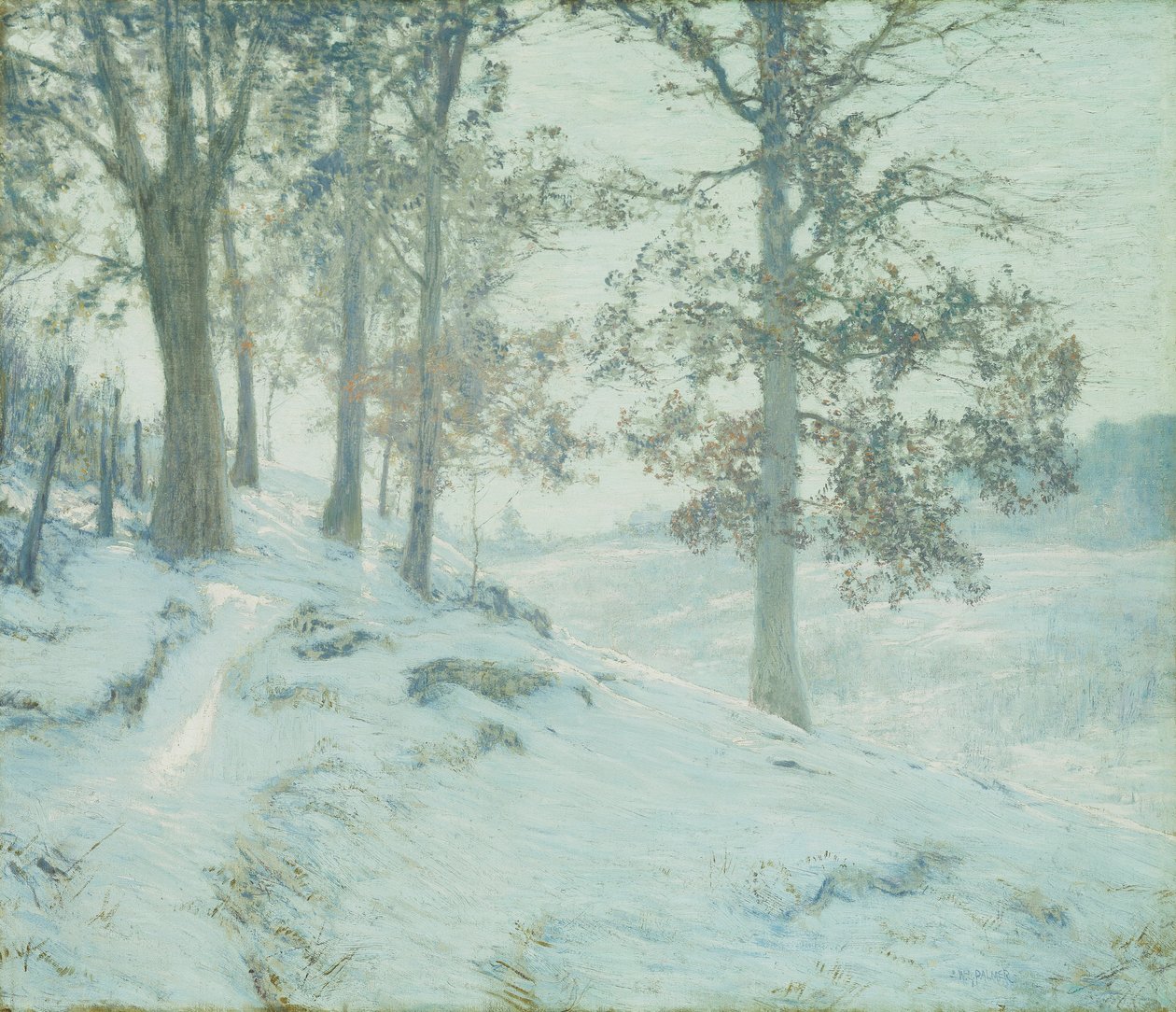 Kalan Meşe Yaprakları by Walter Launt Palmer