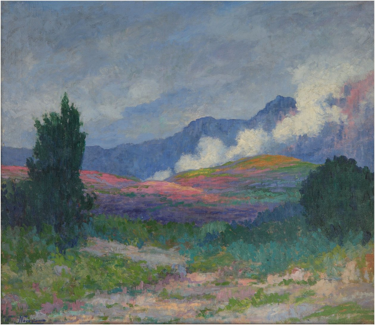 Bir Sıradağdaki Bulutlar, 1915 dolayları (tuval üzerine yağlı boya) by Walter Navazio de