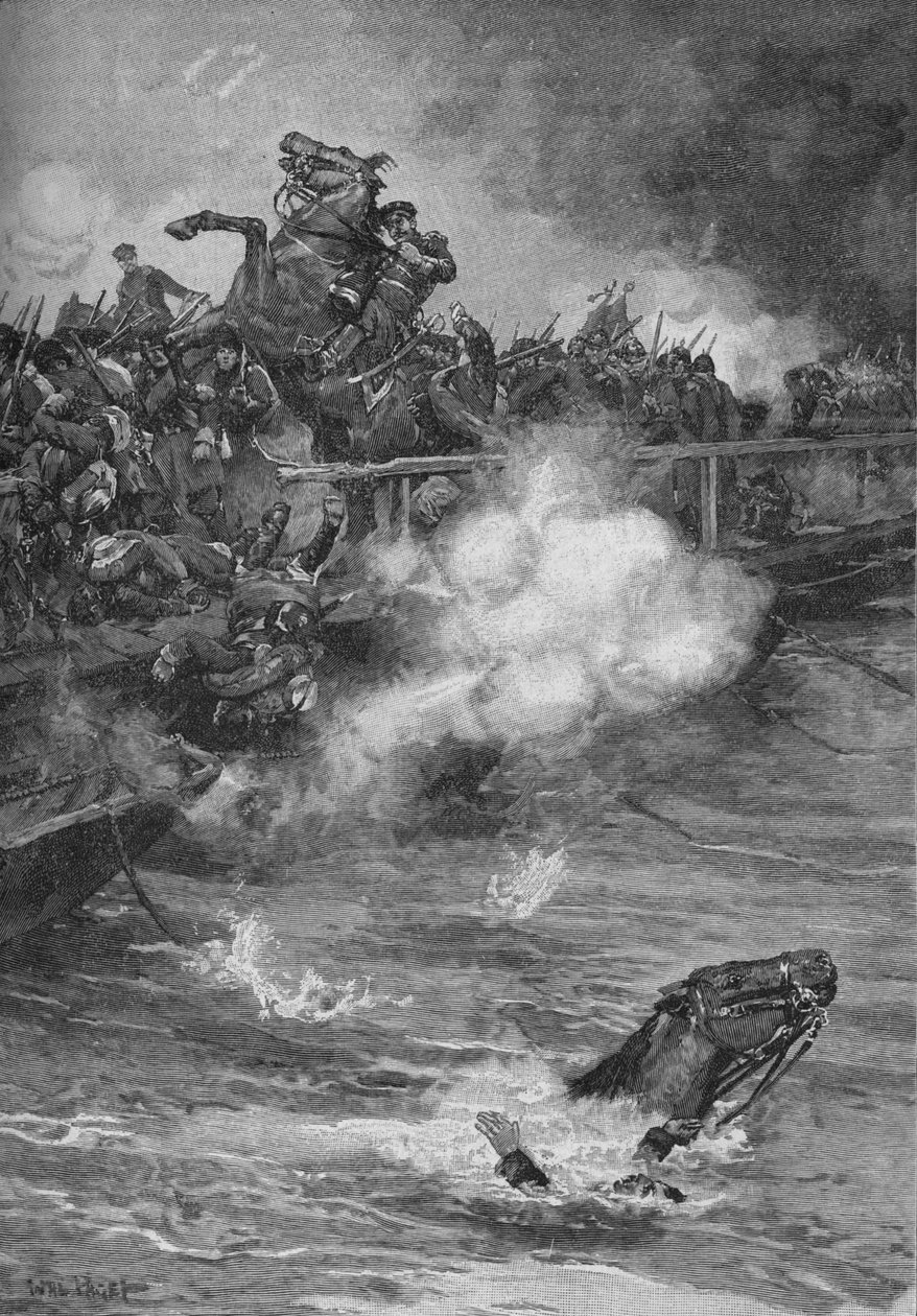 Aşırı Kalabalık Köprü Üzerine Korkunç Bir Katliam Başladı, 1902 by Walter Paget