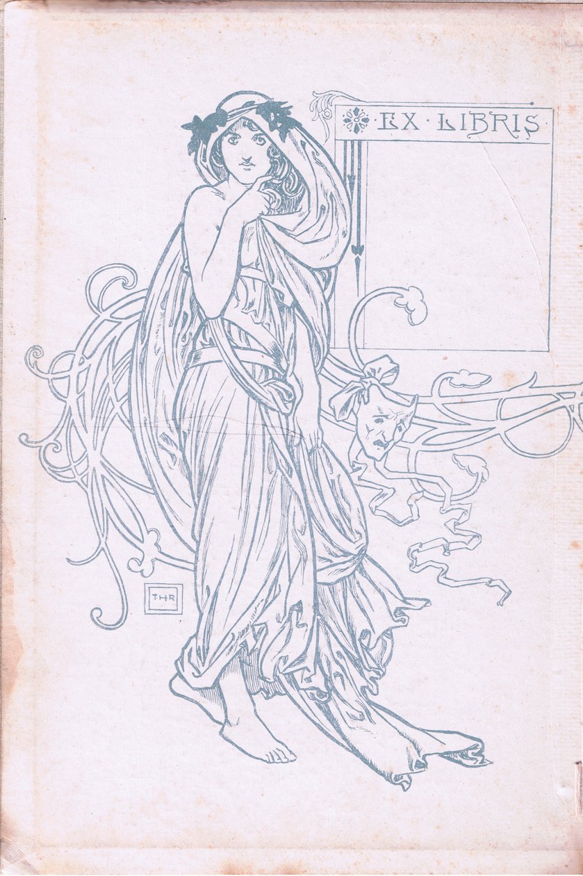 İç kapak tasarımı (yeşil ve beyaz), 1900
