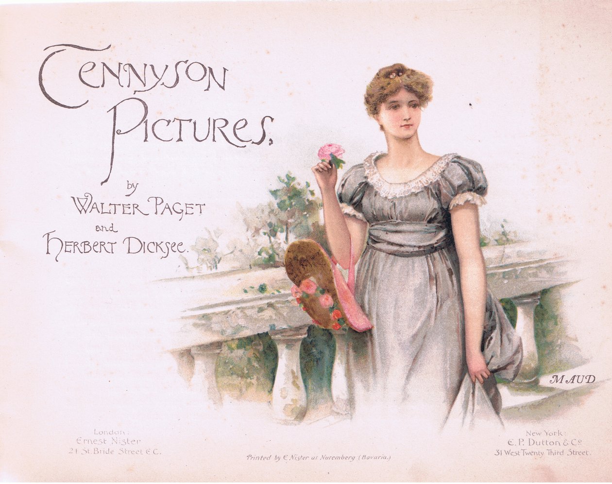 Maud: başlık sayfası, EP Dutton & Co tarafından yayınlanan Tennyson Pictures