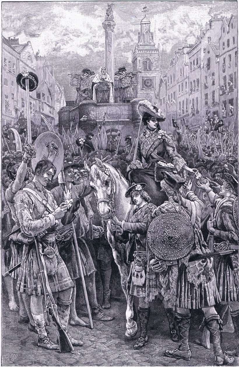 Old Pretender'ın Edinburgh Haçı'nda Kral VIII. by Walter Paget