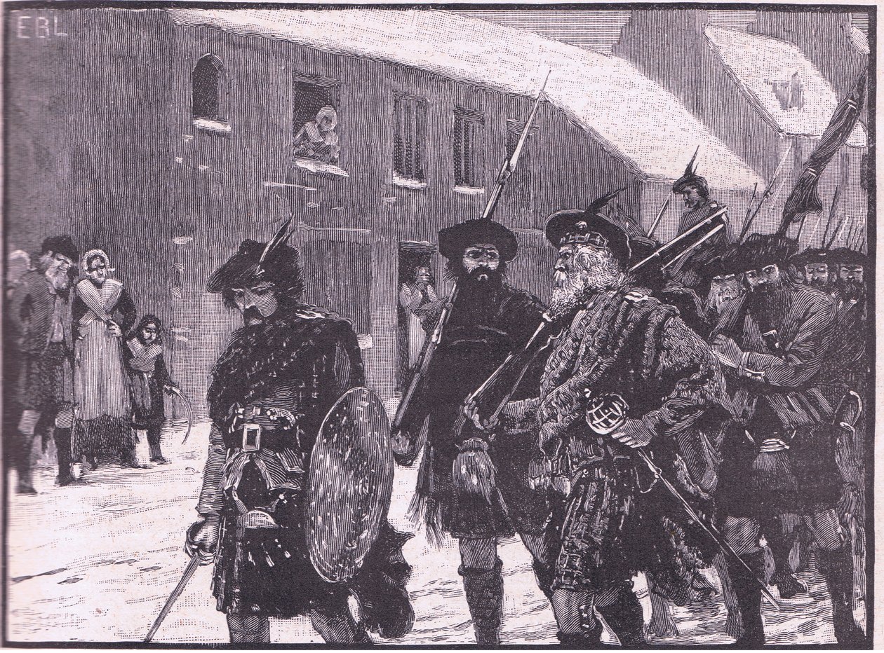 Highlanders AD 1716 geri çekilme by Walter Paget