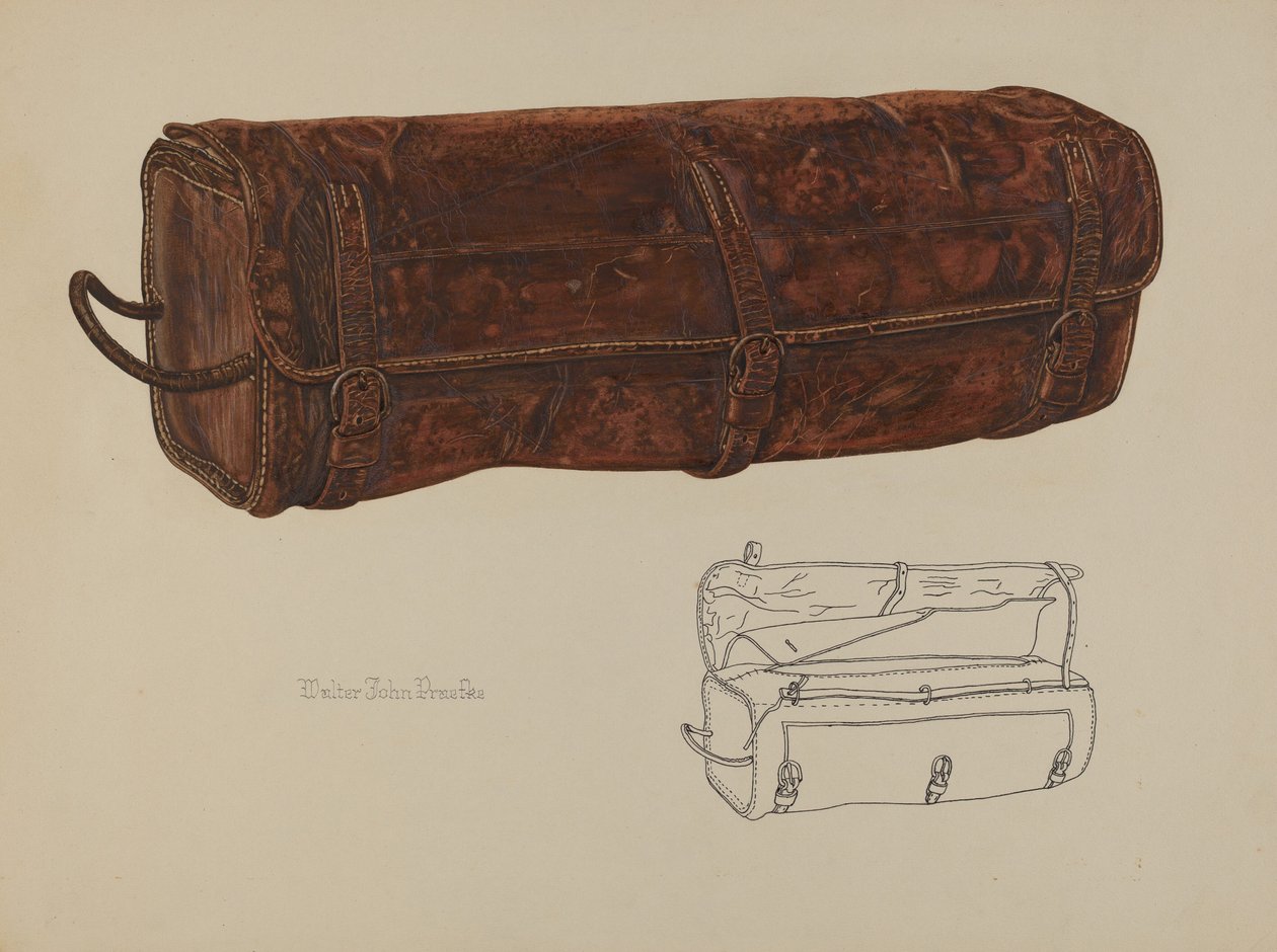 Deri Posta Çantası, c. 1938. by Walter Praefke