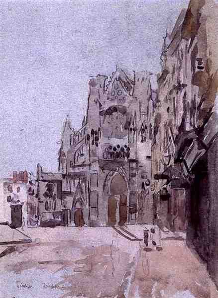 Dieppe (kağıt üzerine sulu boya) by Walter Richard Sickert