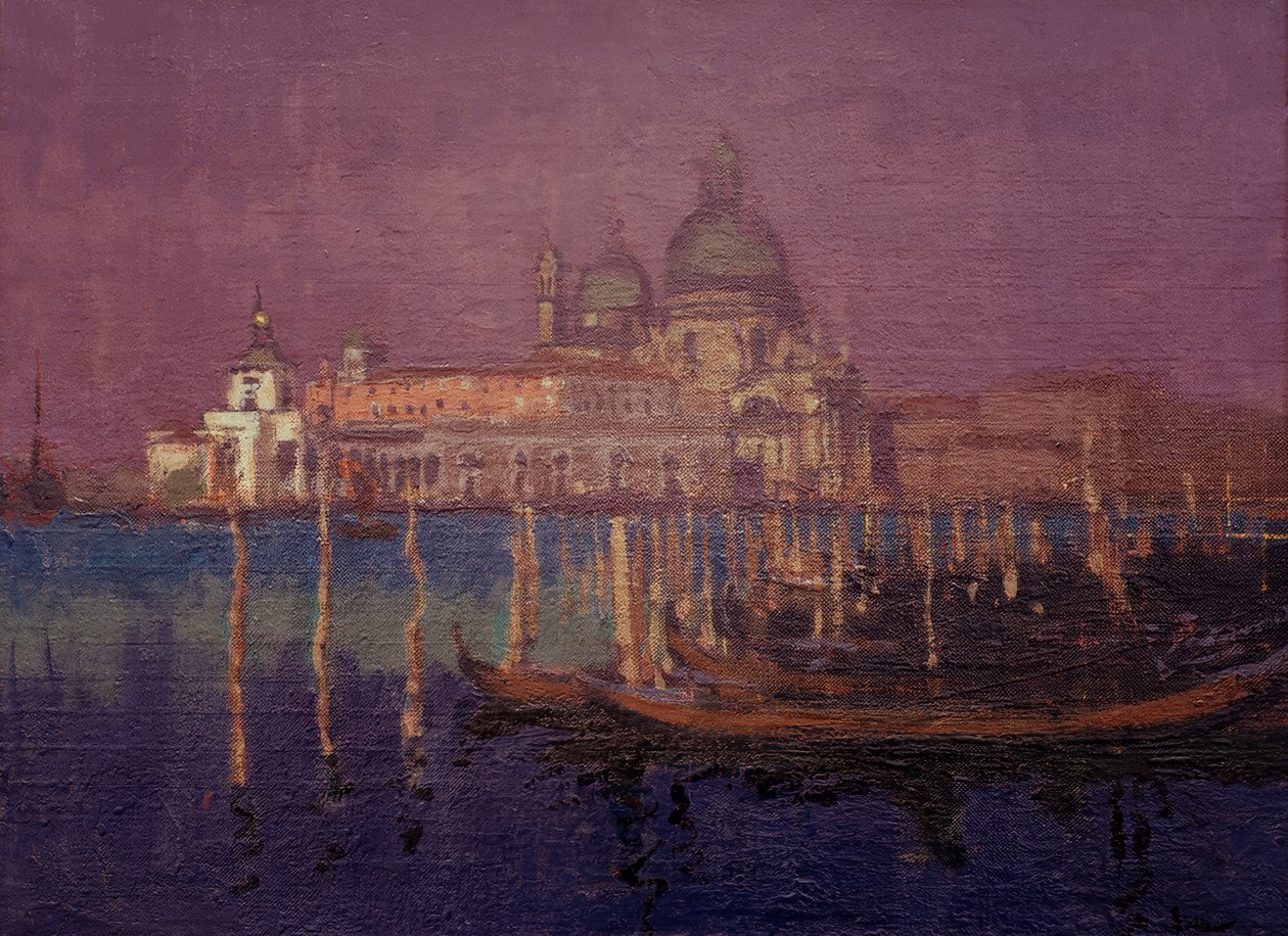 Nocturne, The Dogana ve Santa Maria della Salute by Walter Richard Sickert