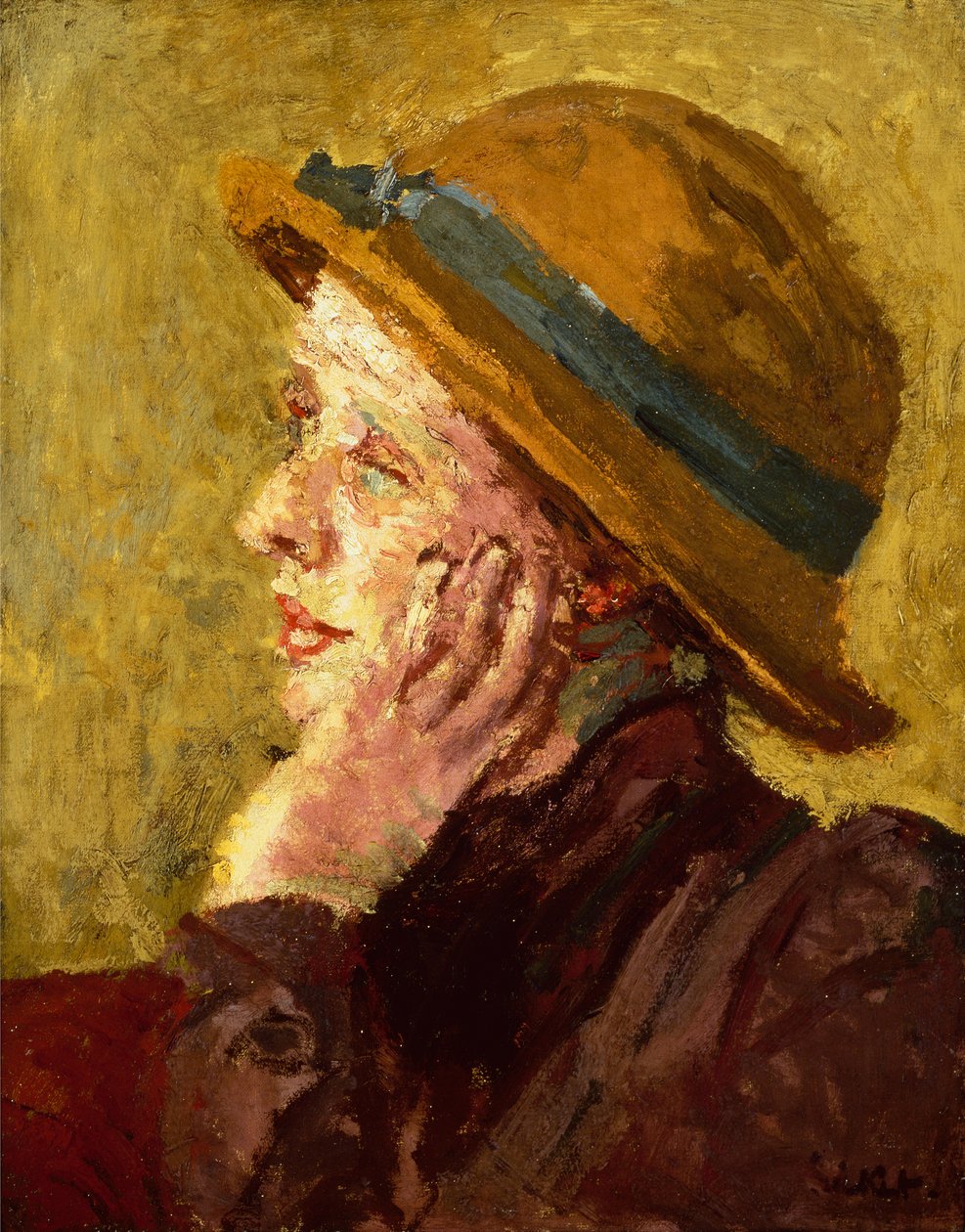 Bir Kadının Portresi (tuval üzerine yağlı boya) by Walter Richard Sickert
