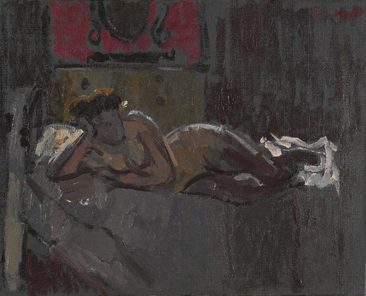 Yatan Çıplak, Mornington Crescent, 1905 by Walter Richard Sickert