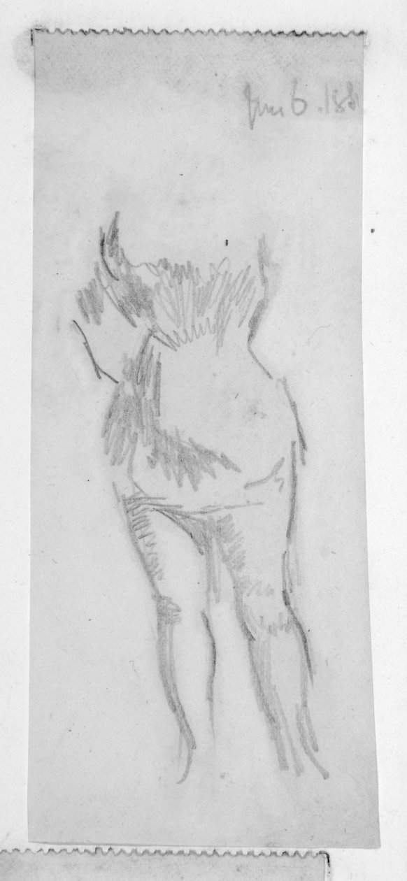 Bir kadın figürü taslağını by Walter Richard Sickert