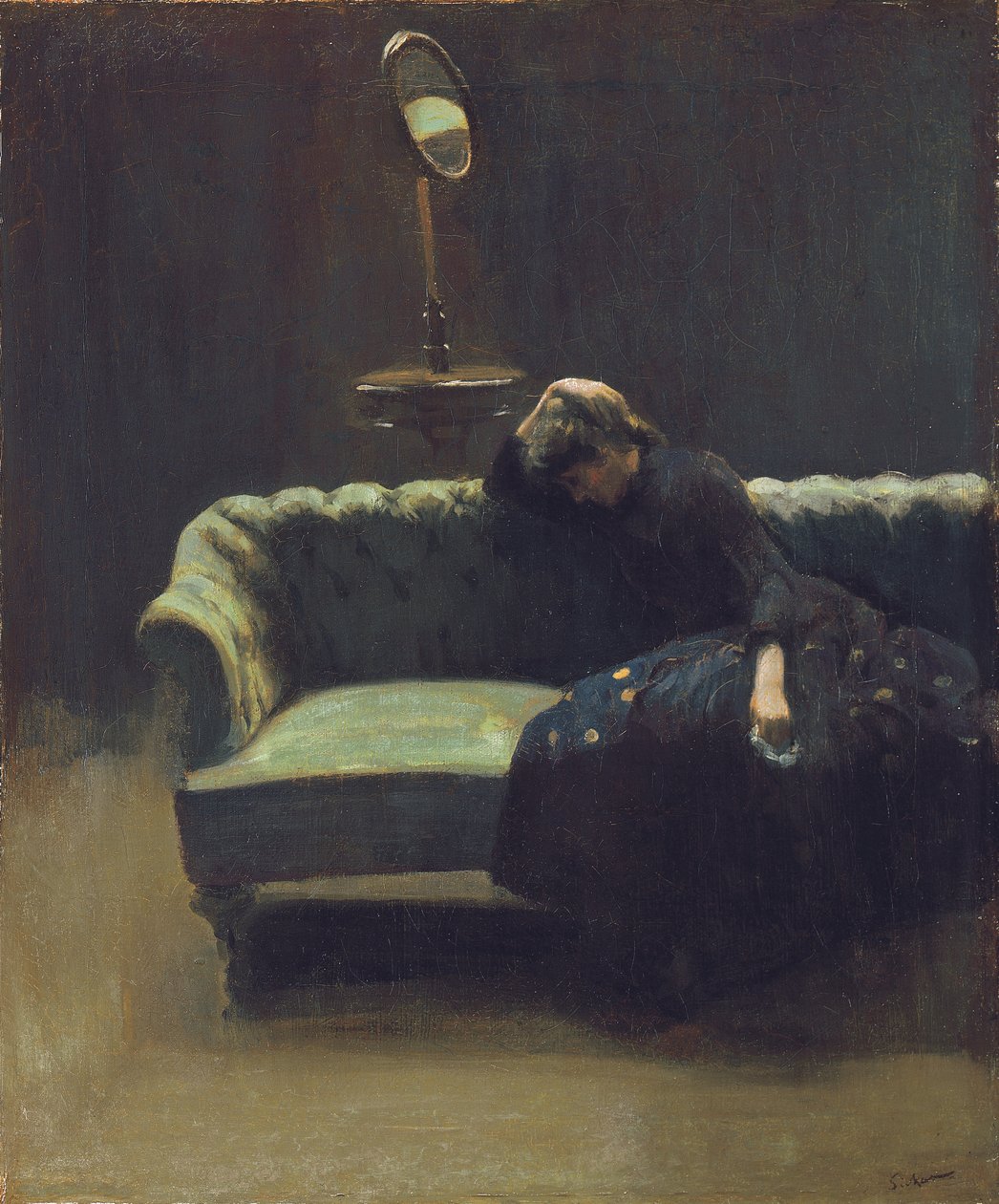 Oyunculuk Müdürü veya Prova: Yasanın Sonu, c.1885-6 by Walter Richard Sickert