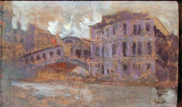 Rialto Köprüsü ve Palazzo Camerlenghi by Walter Richard Sickert