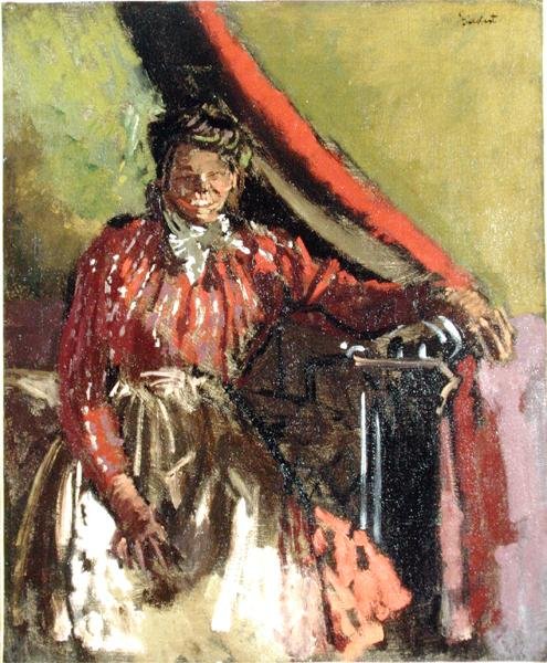 Yatakta Oturan Kadın by Walter Richard Sickert