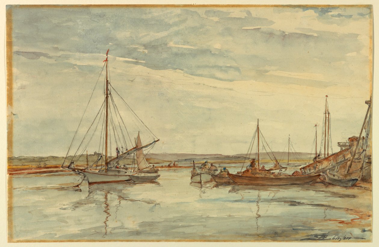 deniz manzarası by Walter Shirlaw