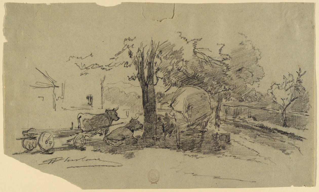 Bir Köy Meydanı by Walter Shirlaw