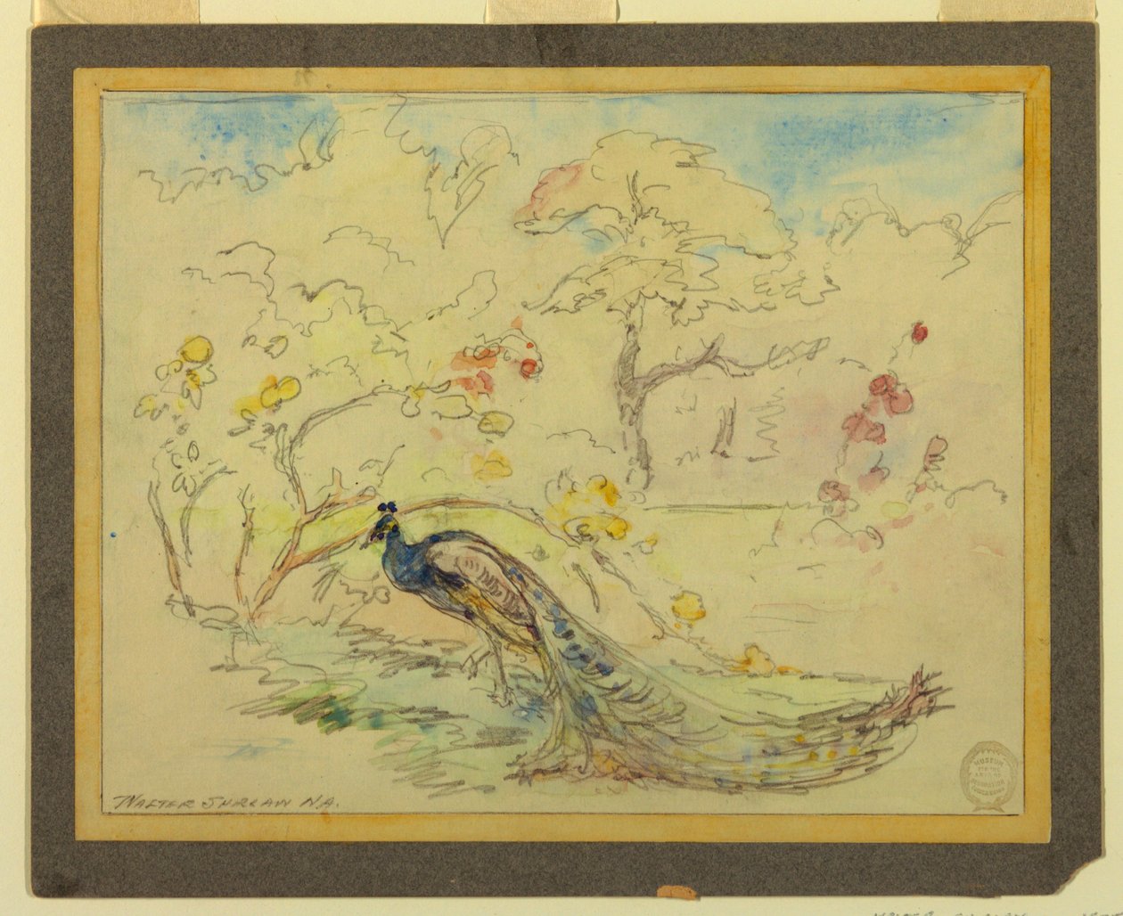 Bahçedeki Tavus Kuşu by Walter Shirlaw