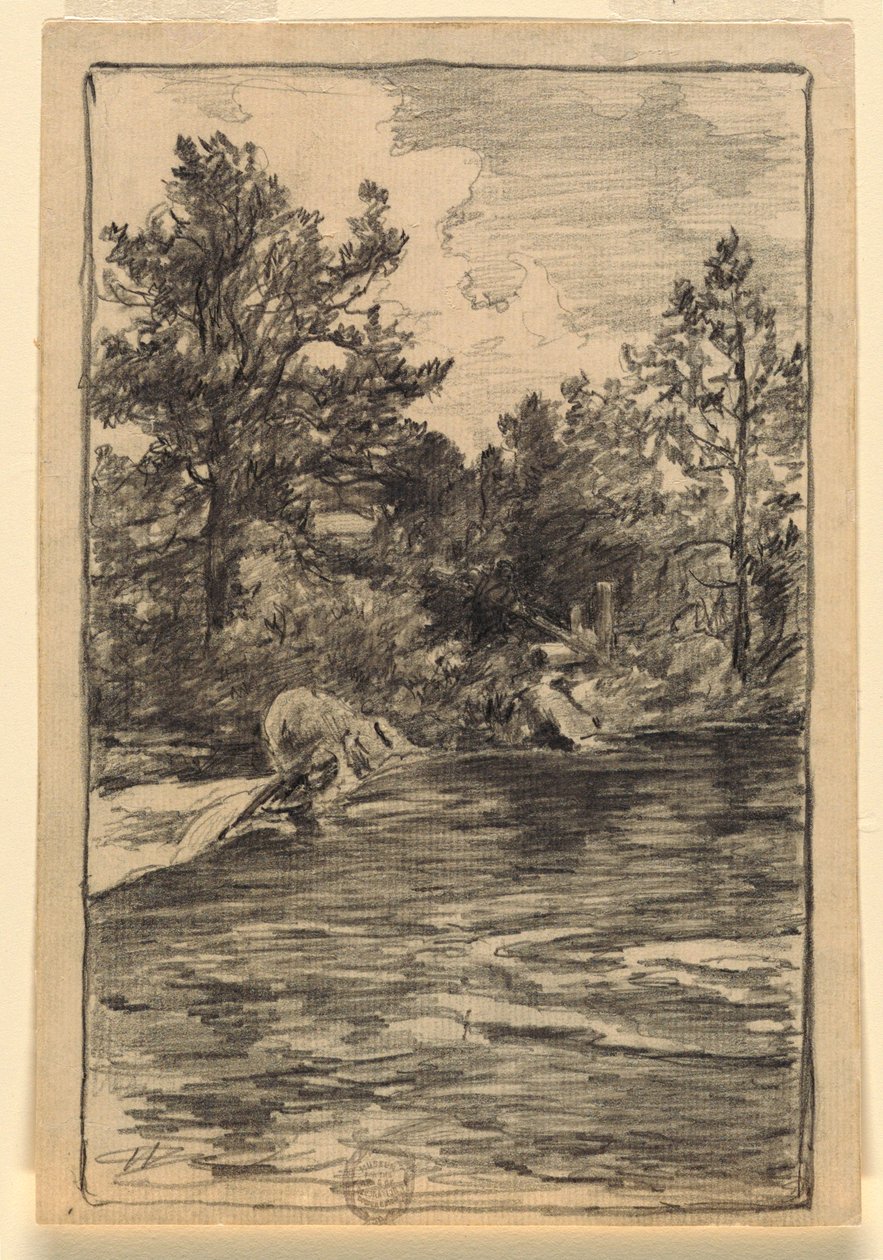 nehir ve ağaçlar by Walter Shirlaw