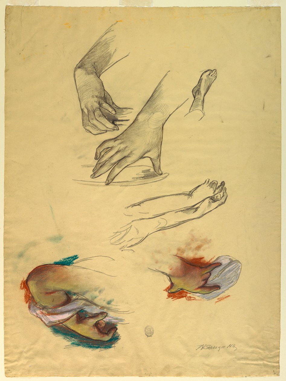 Ellerin Çalışması by Walter Shirlaw