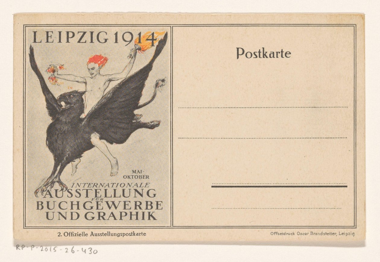 Bir griffin üzerinde dahi by Walter Tiemann