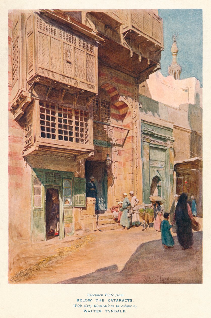 Sokak sahnesi, Mısır, c1907. by Walter Tyndale
