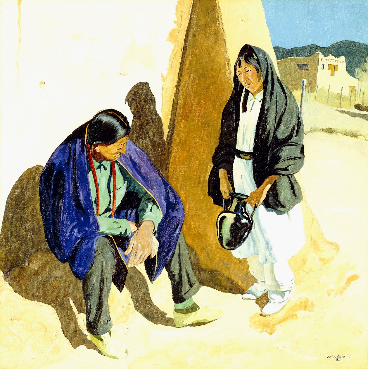 Öğlen Gölgeleri by Walter Ufer