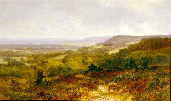 Surrey Weald (tuval üzerine yağlı boya) by Walter Wallor Caffyn