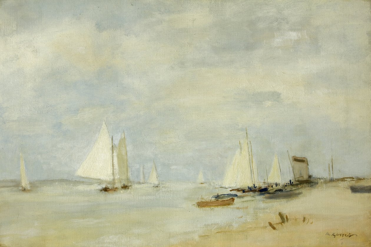 Kesimdeki Yatlar (tuval üzerine yağlı boya) by Walter Westley Russell