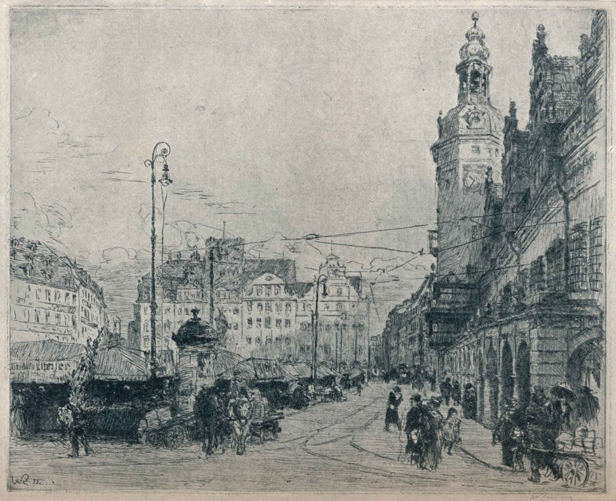 Pazar Yeri, Leipzig, c1913 by Walter Zeising