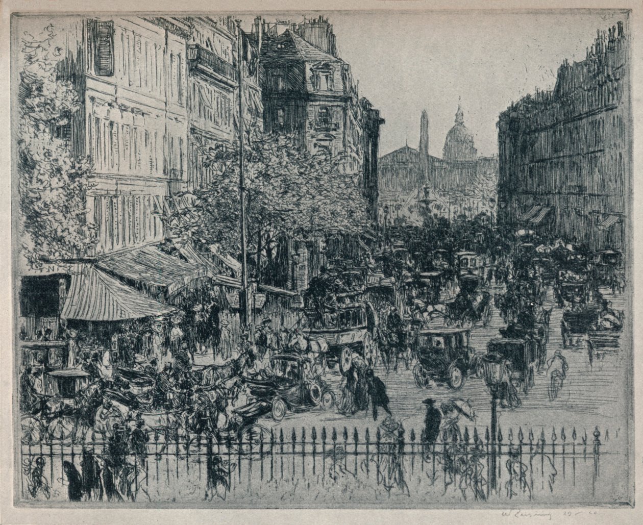 Rue Royale, Paris, c1913 by Walter Zeising