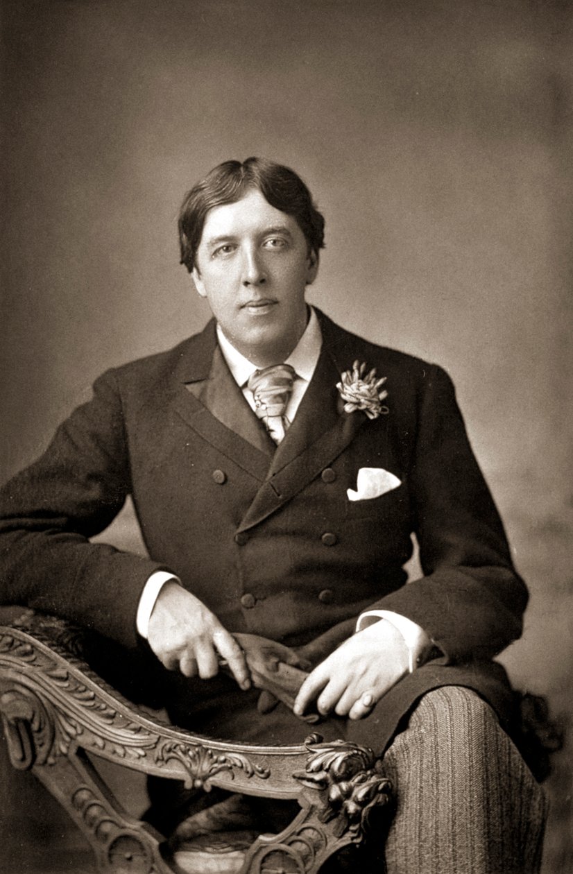 Oscar WiIde, İrlandalı yazar, nüktedan ve oyun yazarı, c1890 by WandD Downey