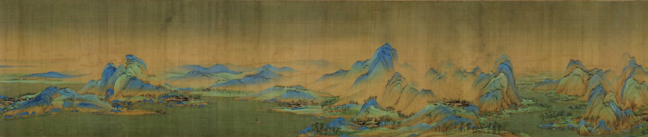 Bin Li Nehir ve Dağ by Wang Ximeng