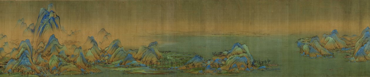 Bin Li Nehir ve Dağ by Wang Ximeng