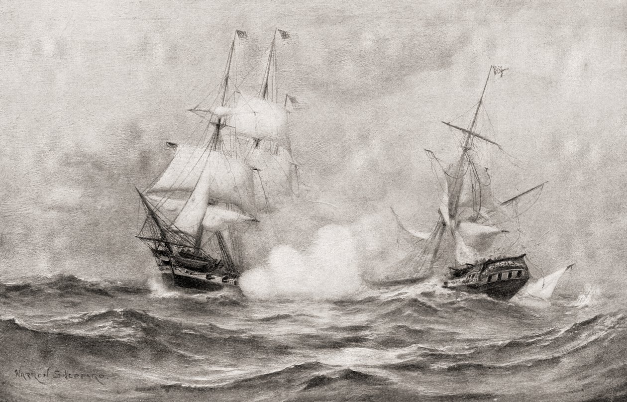 USS Anayasası ve HMS Guerriere arasındaki savaş, 1812 Savaşı sırasında, Nova Scotia, Halifax