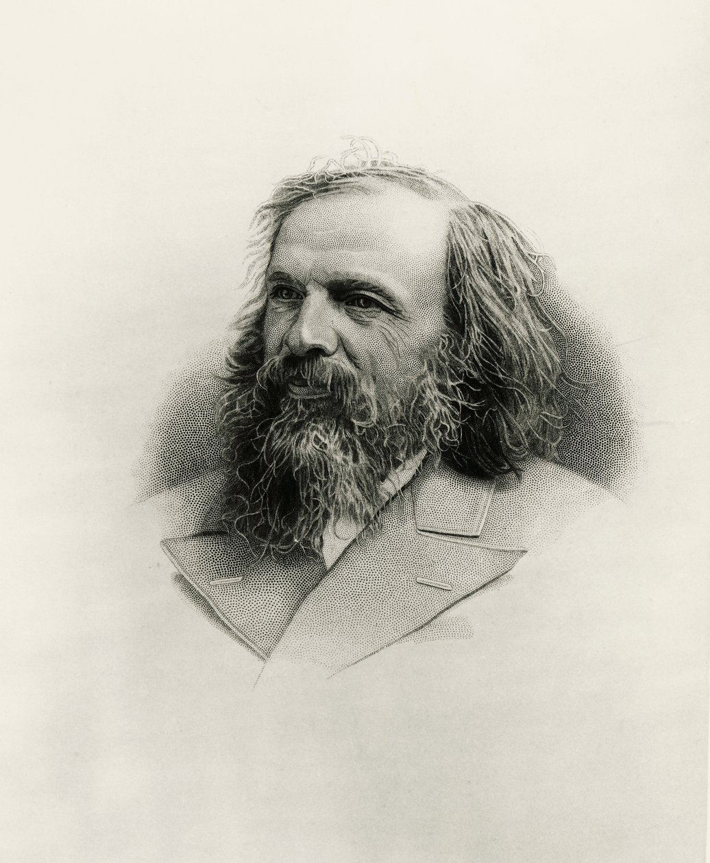 Dmitri İvanoviç Mendeleev'in Portresi (Tobol'sk by Warwick (after) Brookes